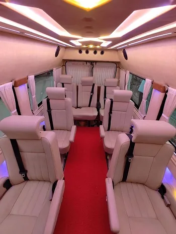 7 Seater Luxury Tempo Traveller in Delhi